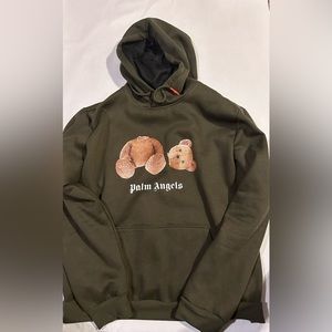 Palm Angels Green kill the bear hoodie men’s size 3XL